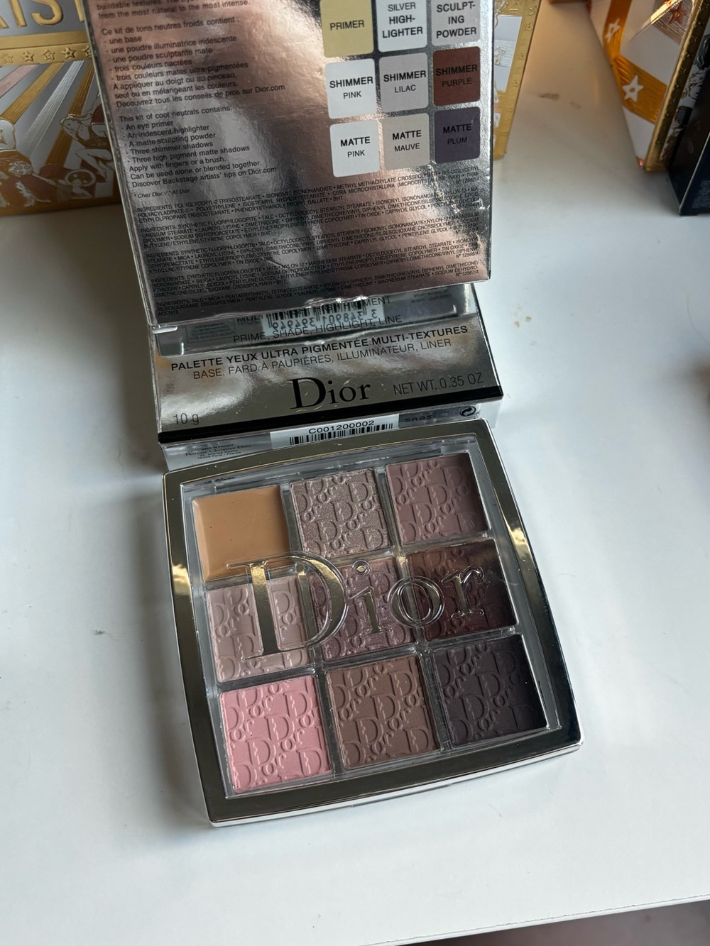 Dior Backstage Eyeshadow Palette Smoky Essentials